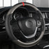 Carbon Fiber Perforated Leather Car Steering Wheel Cover 38cm Universal Interior - Get Me Products