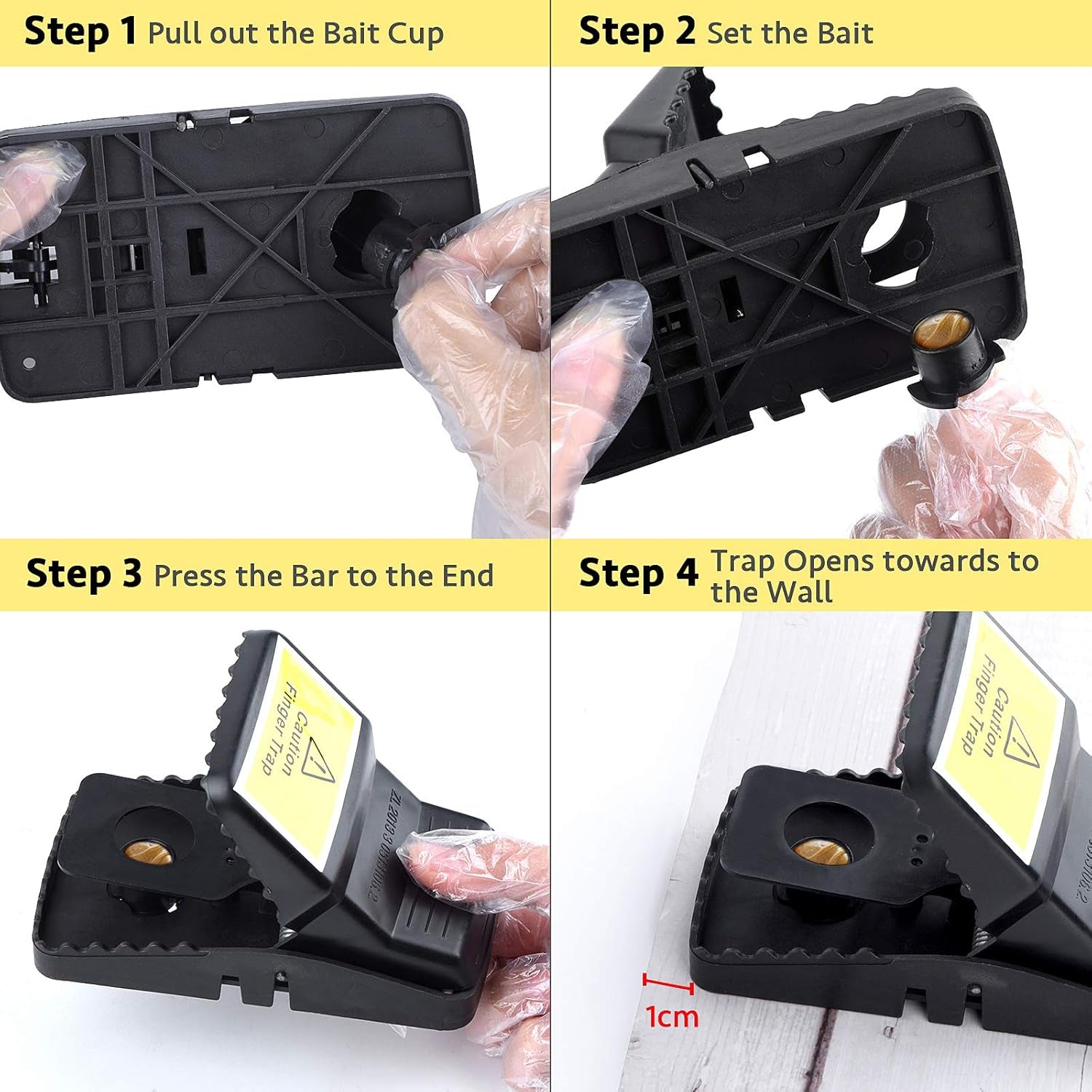 Mouse Traps, 6 Pack Heavy Duty Reusable Snap Traps That Kill Instantly, High Sensitive Mice Catcher, Safe and Effective Rodent Trap for Indoors Outdoors