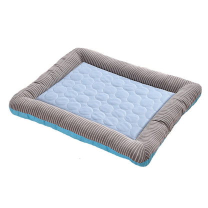 Pet Cooling Pad Bed For Dogs Cats Puppy Kitten Cool Mat Pet Blanket Ice Silk Material Soft For Summer Sleeping Blue Breathable - Get Me Products