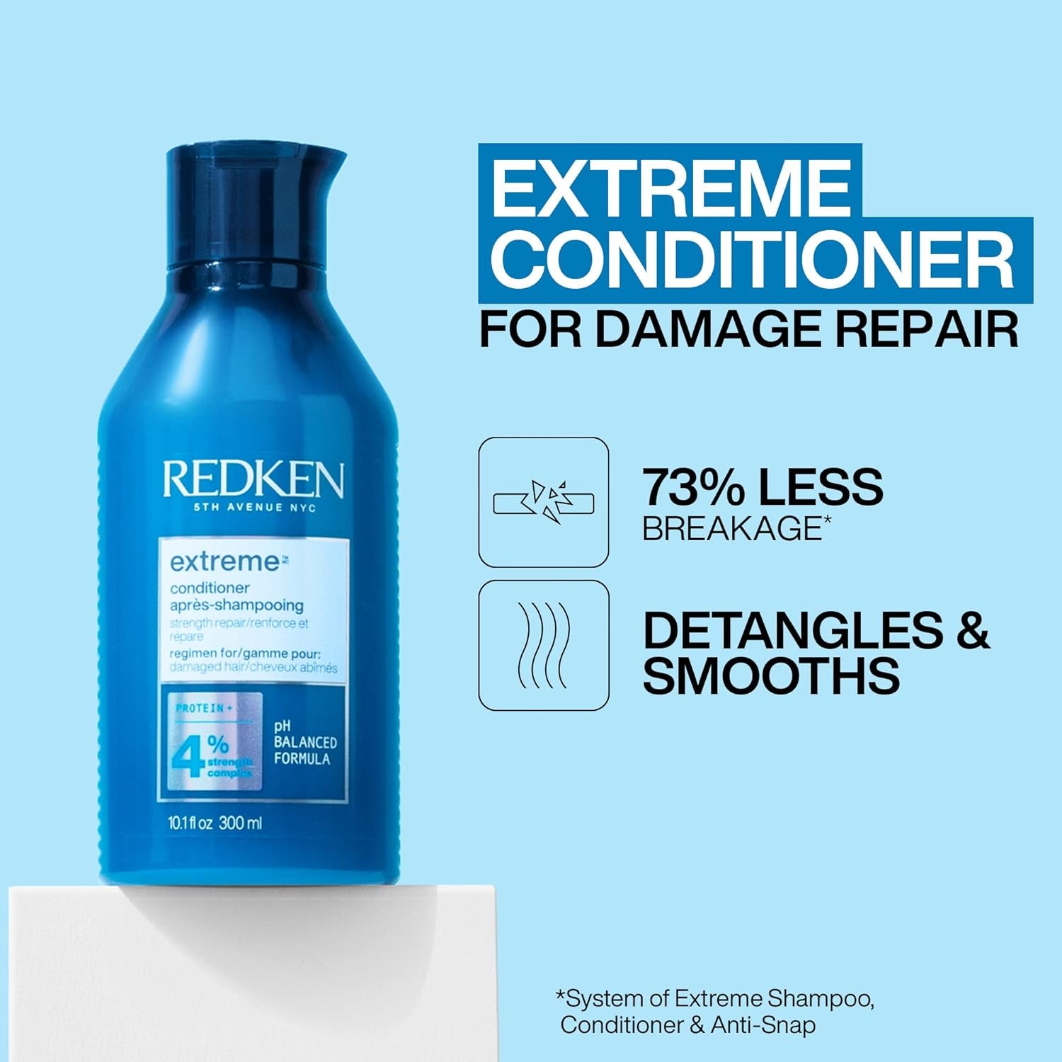 Extreme Shampoo and Conditioner, for Damaged Hair, Repairs Strength & Adds Flexibility