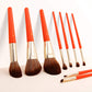 9-Piece Deer Series Makeup Brush Set with Bag - Perfect for Foundation, Blending, Blush, and Eyeshadow!