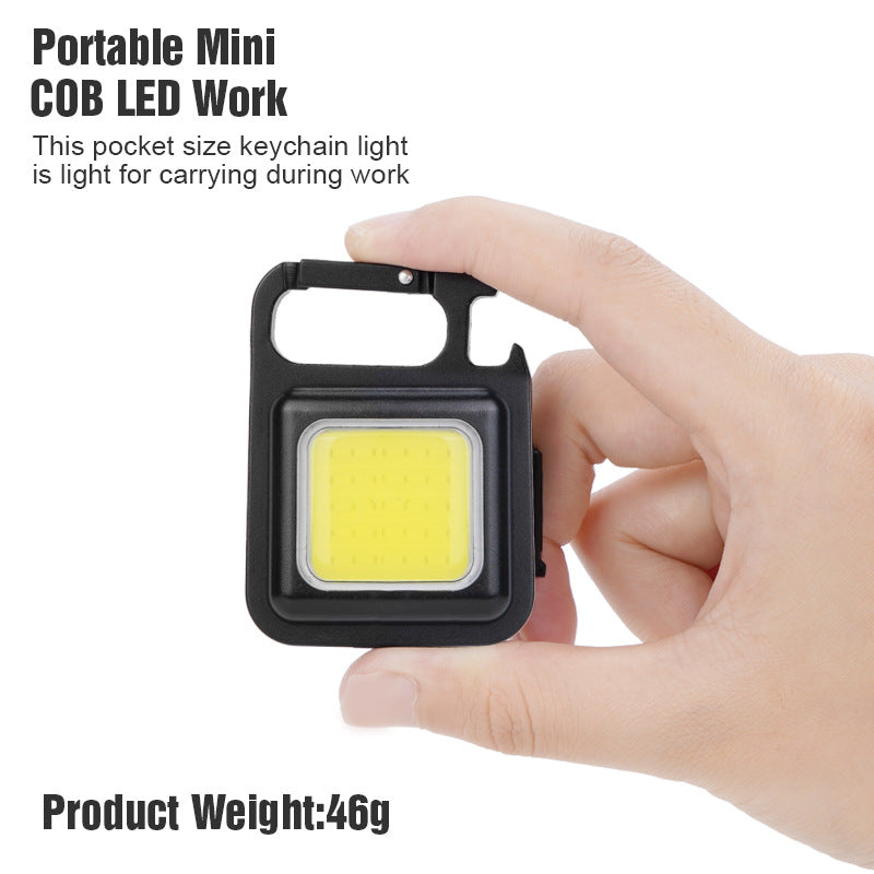 Outdoor USB Mini Alloy Keychain Light Home Emergency Night Light Car Repair Light Camping Light - Get Me Products