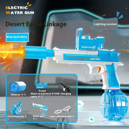 Fire Rat Electric Water Pistol Cool Light Full Automatic Water Spray Gun Summer Toy Sports Entertainment Children Gifts AC223 - Get Me Products