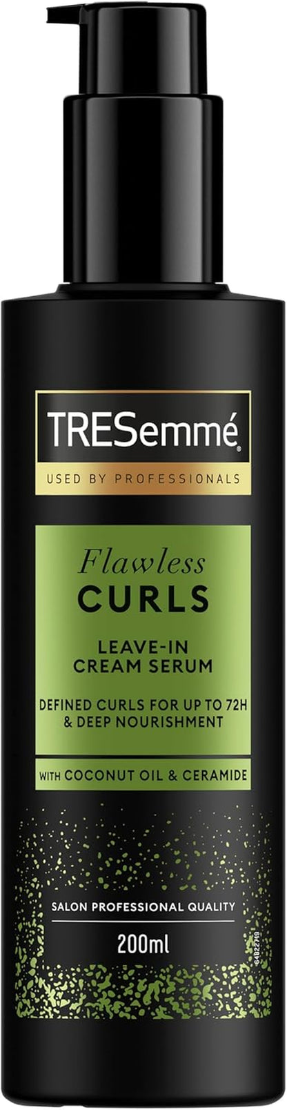 Flawless Curls Leave-In Cream Hair Serum Hair Treatment with Coconut Oil & Ceramide for Deep Nourishment & up to 72-Hour Curl Definition 200 Ml
