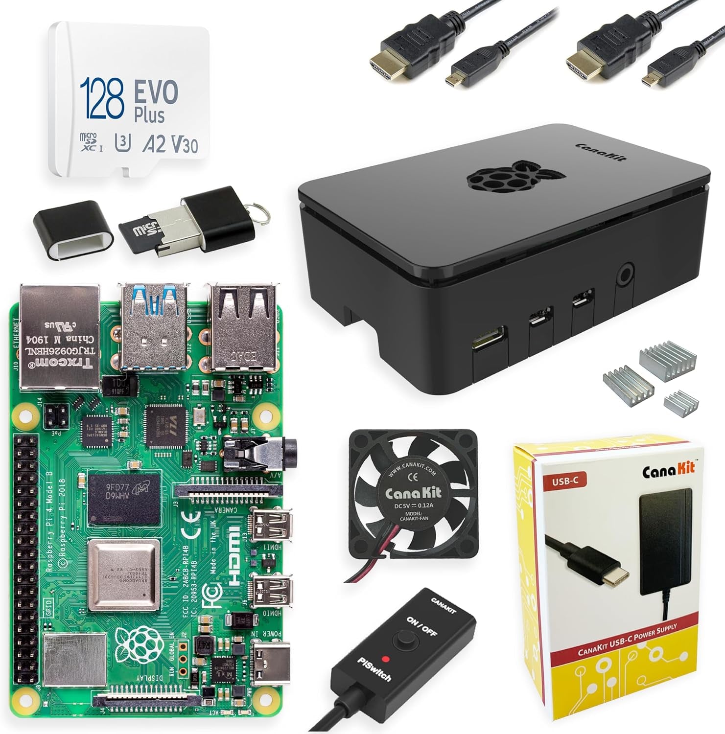 Raspberry Pi 4 8GB Extreme Kit - 128GB Edition (8GB RAM)
