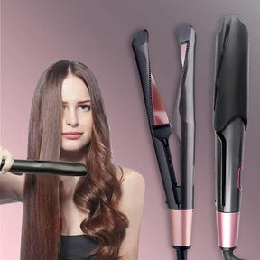 2 in 1 Electric Hair Straightener Ceramic Curling Wand Iron Curler - Get Me Products