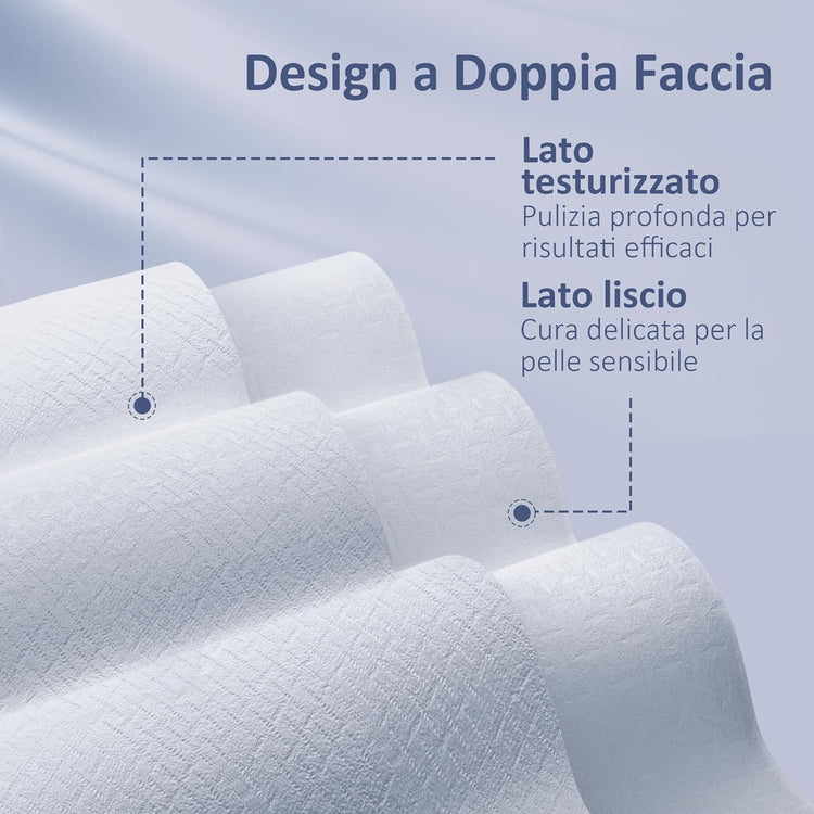 Eco-Friendly Disposable Face Towels - 100 Count Lint-Free Wipes for Sensitive Skin, Perfect for Cleansing, Skincare, and Makeup Removal