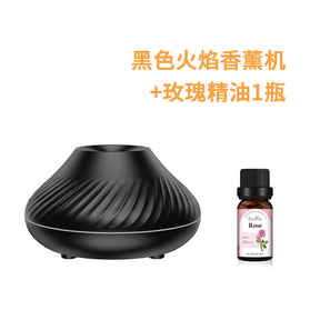 Optimize product title: 

3D Flame Aroma Diffuser with Colorful Air & USB Home Aromatherapy Humidifier - New Simulation Design - Get Me Products