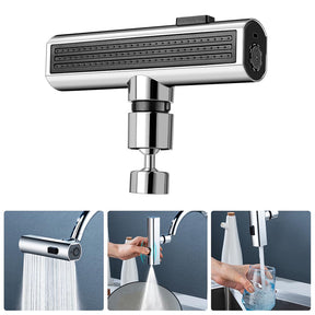 Kitchen Faucet Waterfall Outlet Splash Proof Universal Rotating Bubbler Multifunctional Water Nozzle Extension Kitchen Gadgets - Get Me Products