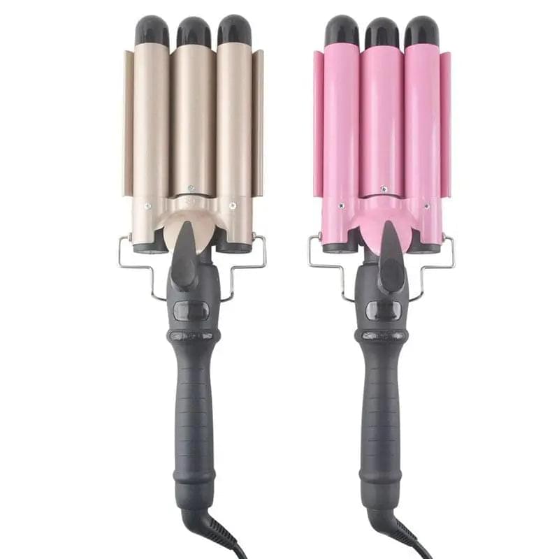 3 Barrel Hair Curling Iron Wand With LCD Temperature Display - Get Me Products