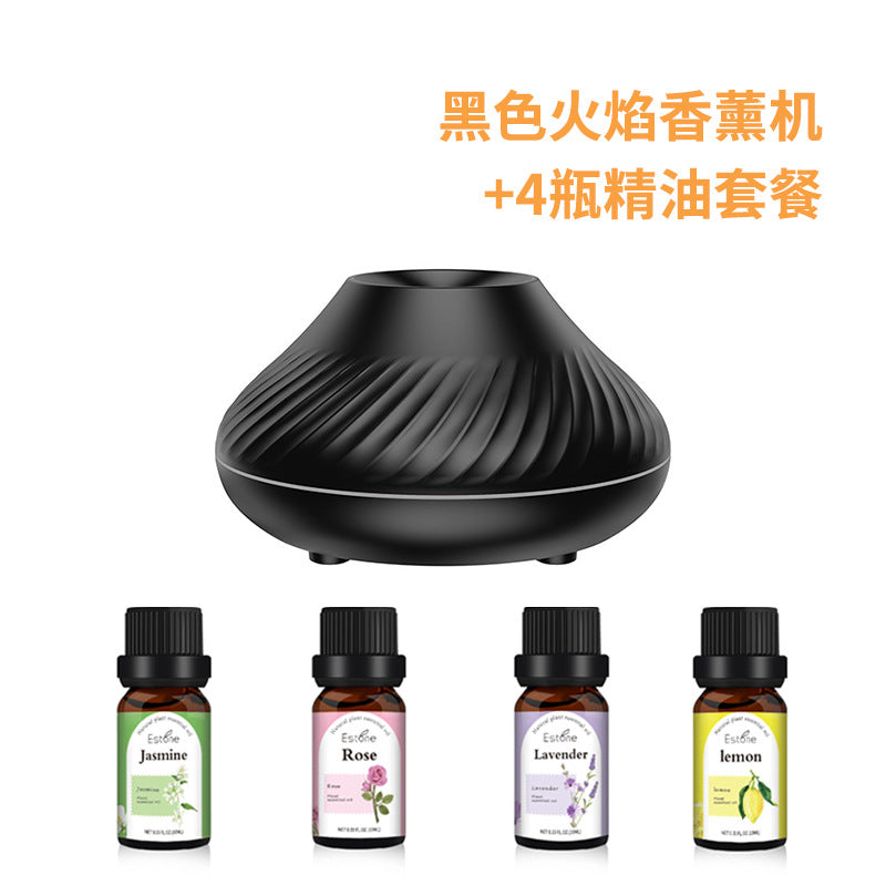 Optimize product title: 

3D Flame Aroma Diffuser with Colorful Air & USB Home Aromatherapy Humidifier - New Simulation Design - Get Me Products