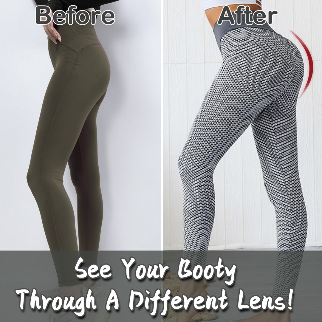 TIK Tok Leggings Women Butt Lifting Workout Tights Plus Size Sports High Waist Yoga Pants Light Grey - Get Me Products