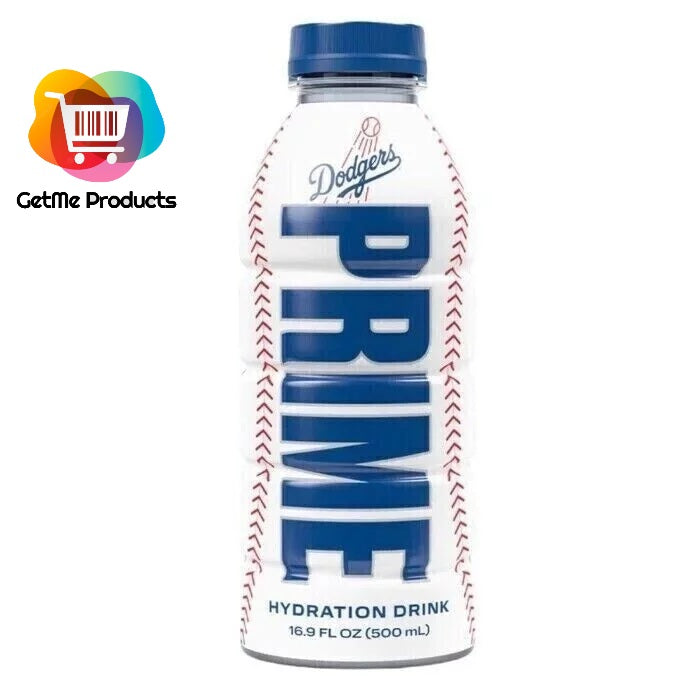 2 x LA Dodgers Prime Hydration Sports Drink by Logan Paul & KSI 500ml Bottle - Get Me Products