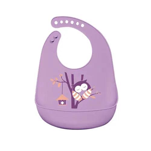 4/6/8 Pcs Baby Soft Silicone Bib Cartoon Printed Bibs Sucker Bowl - Get Me Products