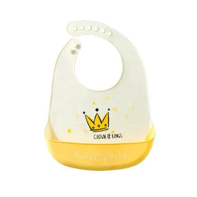 4/6/8 Pcs Baby Soft Silicone Bib Cartoon Printed Bibs Sucker Bowl - Get Me Products