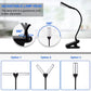 14 LED Clip on Book Light 3 Colors 8 Brightness Usb Rechargeable Night Light Portable Reading Light Book Lamp Mini Desk Lamp