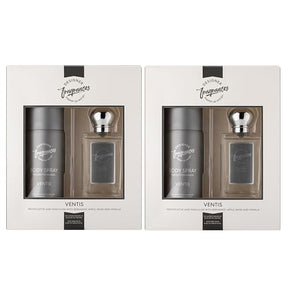 Designer Fragrances Tu Est Belle Female Twin Gift Set - Includes 2 x 100ml Body Spray Deodorant Cans, 2 x 50ml Women’s Eau De Parfum Sprays - For Instant Freshness on The Go - Long Lasting Smells