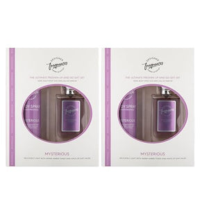 Designer Fragrances Tu Est Belle Female Twin Gift Set - Includes 2 x 100ml Body Spray Deodorant Cans, 2 x 50ml Women’s Eau De Parfum Sprays - For Instant Freshness on The Go - Long Lasting Smells