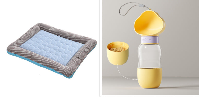 Pet Cooling Pad Bed For Dogs Cats Puppy Kitten Cool Mat Pet Blanket Ice Silk Material Soft For Summer Sleeping Blue Breathable - Get Me Products
