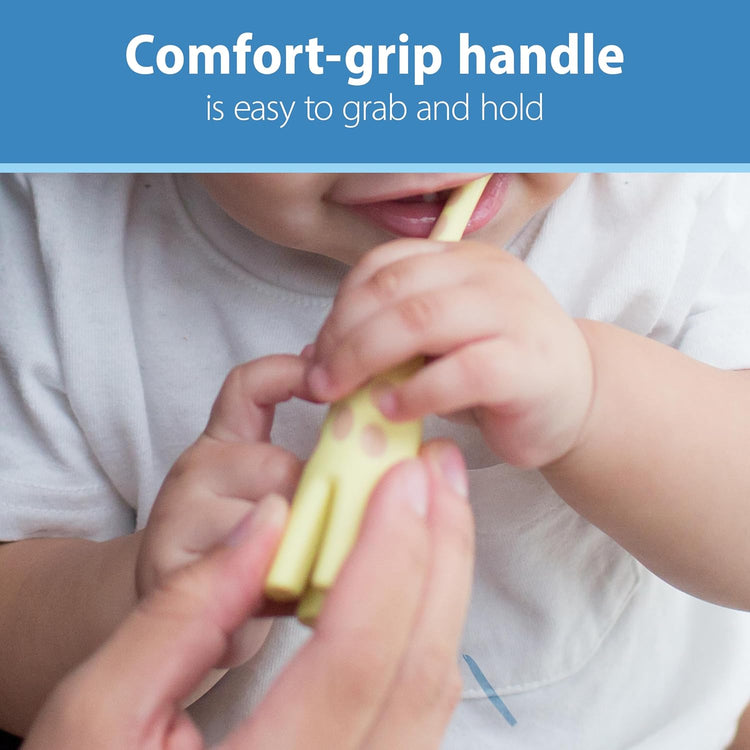 Infant-To-Toddler Training Toothbrush, Giraffe, 0-3 Years