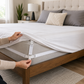 4 Pack Stretch Straps Adjustable Elastic Sheet Grippers Bed Sheet Holders White