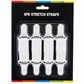 4 Pack Stretch Straps Adjustable Elastic Sheet Grippers Bed Sheet Holders White