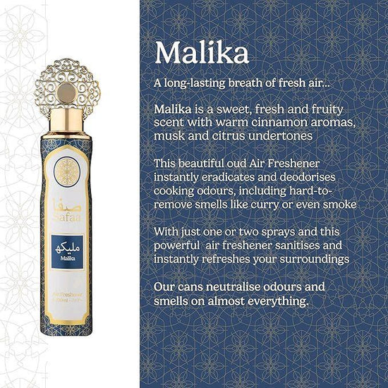 Dubai Air Freshener Safaa Amal, Emaan, Malika & Oud Luxury Designer Fragrances - Natural Oil Air Freshener 300ml - Perfume, Aroma, Scented - Get Me Products