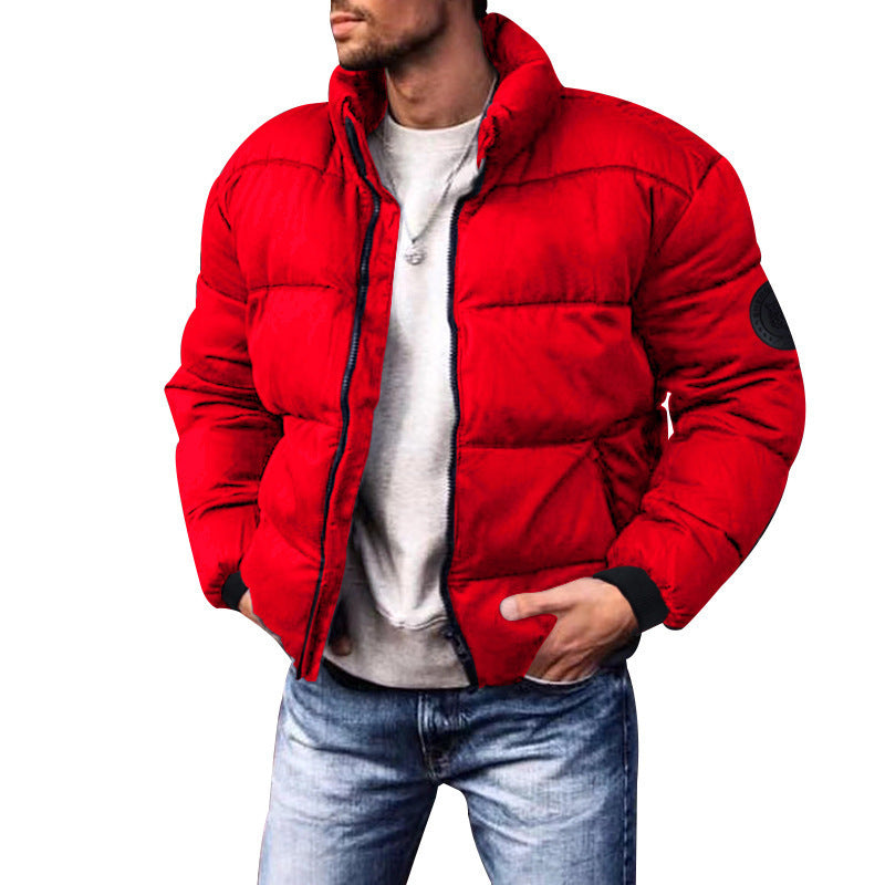 Coat Stand-up Collar Downcotton-padded Jacket Thickened Men's Cotton Jacket - Get Me Products