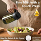 Olive Oil Dispenser and Sprayer, 16Oz/470Ml Glass Light-Proof Pour Bottle, Kitchen Gadgets Accessories for Air Fryer, Cooking, Salad, and BBQ