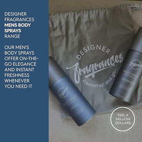 Designer Fragrances Lite Blu Men's Bundle - Each Package Includes 2 x 150ml Body Spray Deodorant Cans - 2 x 250ml Shower Gels - For Instant Freshness - Long Lasting Smell - Great Male Gift Sets