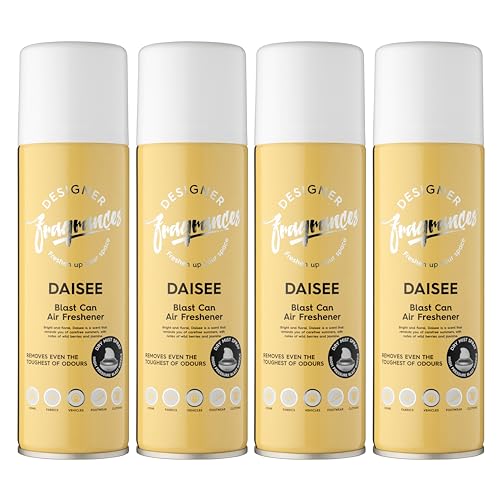 Designer Fragrances 6 Pack Favourites Bundle - Luxury Air Freshener Blast Cans - For Home & Vehicles – Natural Oils, Lasting Smell, Dry Mist Quick Release Spray – Deodorise & Neutralise Odours – 300ml