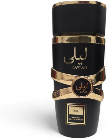 Designer Fragrance Laylah Oud Eau De Parfum – Luxury Arabian Oud Perfume for Men & Women, Long Lasting Natural Fragrance, Premium Unisex Scent