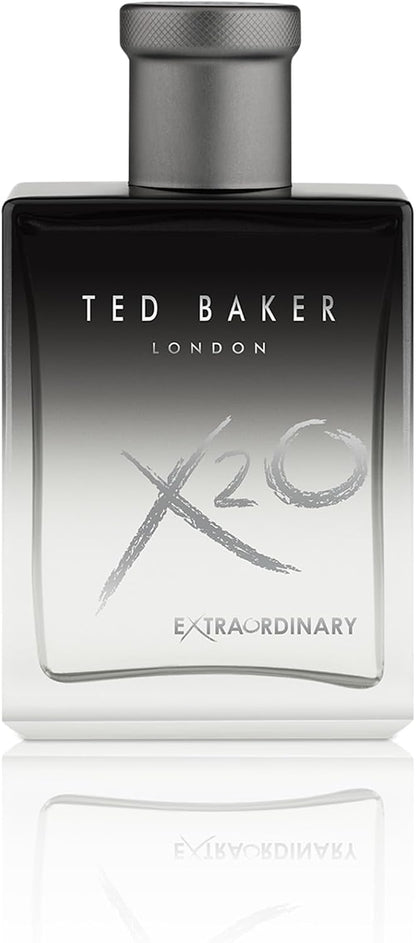 Ted Baker X20 Extraordinary Men’s Eau de Toilette, Oriental Spicy Fragrance with Tangerine, Cardamom, Lavender, Amber Long Lasting Masculine Scent For Him 100ml