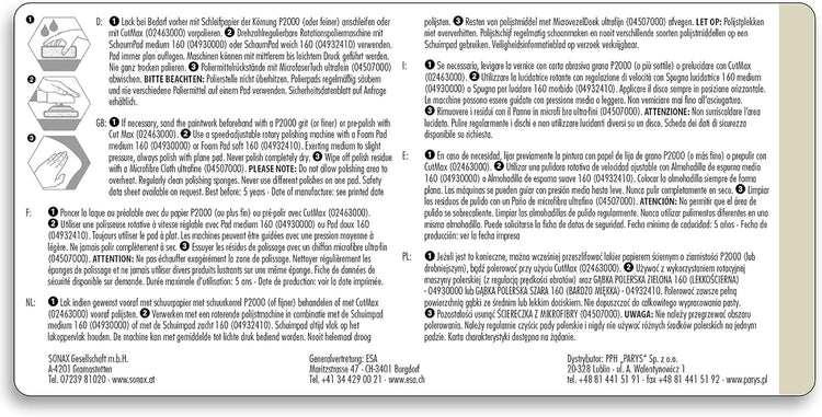 PROFILINE Perfectfinish High Gloss Polish - 250ml for Flawless, Hologram-Free Shine on Slightly Scratched Paintwork - Item No. 02241410