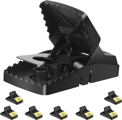 Mouse Traps, 6 Pack Heavy Duty Reusable Snap Traps That Kill Instantly, High Sensitive Mice Catcher, Safe and Effective Rodent Trap for Indoors Outdoors