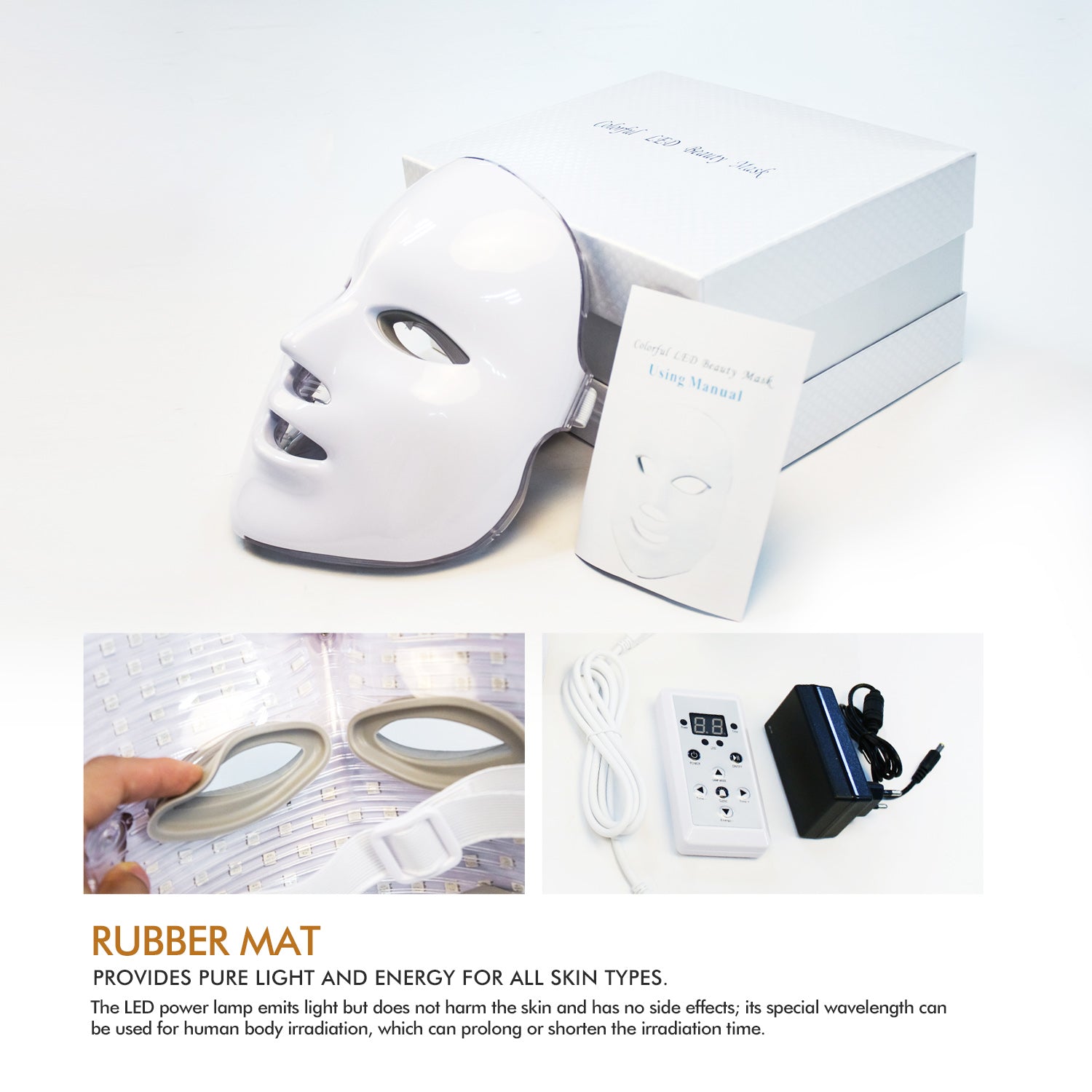 7 Colors LED Mask  LED Light Photon Face Mask - Get Me Products