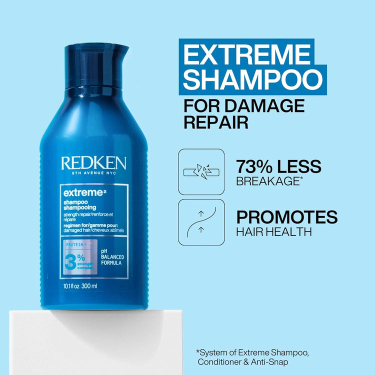 Extreme Shampoo and Conditioner, for Damaged Hair, Repairs Strength & Adds Flexibility