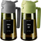 Olive Oil Dispenser and Sprayer, 16Oz/470Ml Glass Light-Proof Pour Bottle, Kitchen Gadgets Accessories for Air Fryer, Cooking, Salad, and BBQ