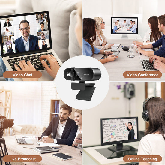 Full HD 1080P USB Webcams Camera Auto Focus With Microphone For PC Laptop Live - Get Me Products