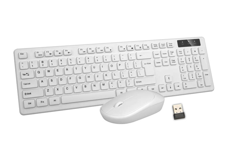 2.4GHz Wireless Keyboard And Mouse Set UK USB Dongle For PC Laptop Full-Size NEW - Get Me Products