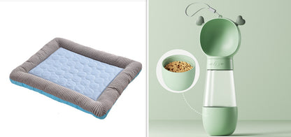 Pet Cooling Pad Bed For Dogs Cats Puppy Kitten Cool Mat Pet Blanket Ice Silk Material Soft For Summer Sleeping Blue Breathable - Get Me Products