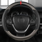 Carbon Fiber Perforated Leather Car Steering Wheel Cover 38cm Universal Interior - Get Me Products