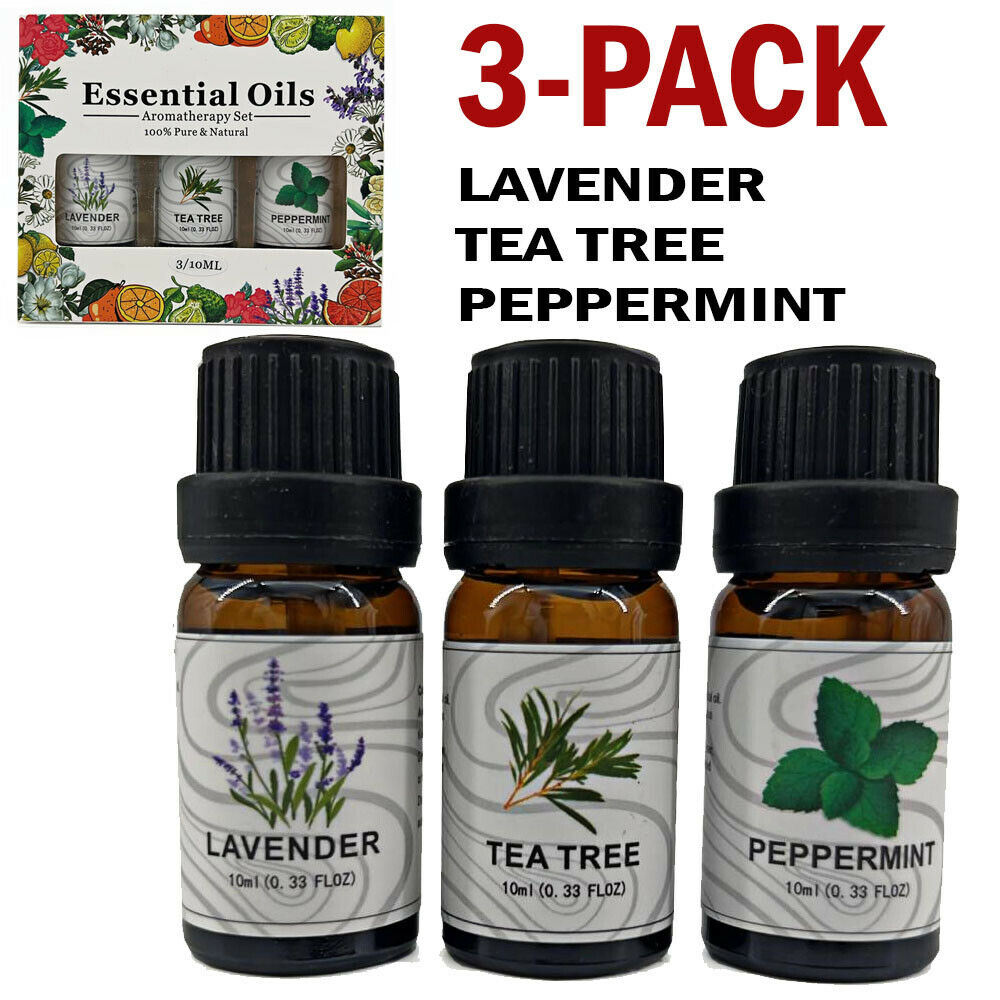 3 Pack - Aromatherapy Essential Oils Gift Set For Humidifiers Oil Diffuser Mist - Get Me Products