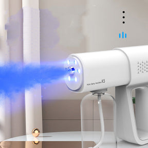 Electric Sanitizer Sprayer Handheld Blue Light Nano Steam Disinfection Spray Gun Home Car Wireless USB Humidifier Atomizer - Get Me Products