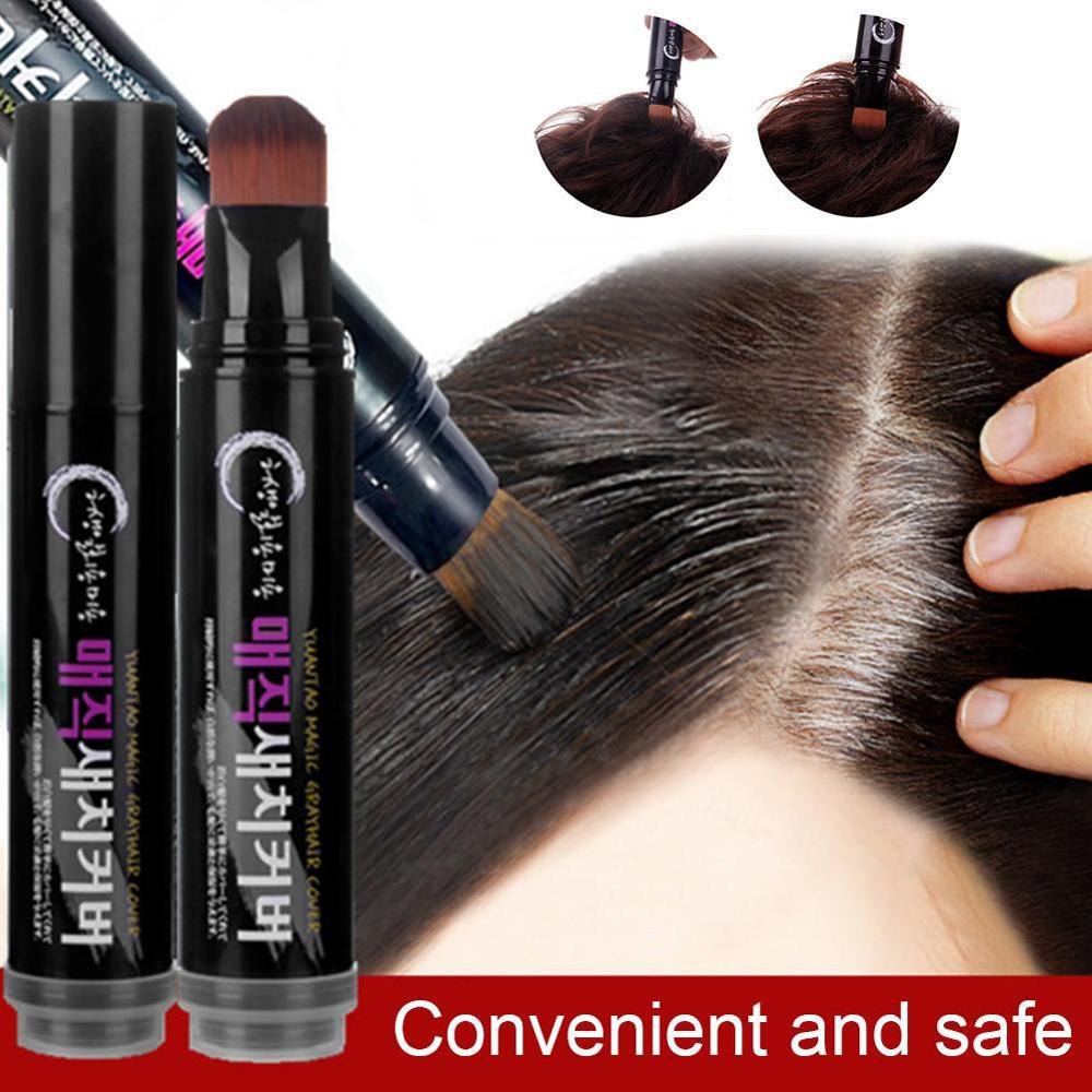 Temporary Hair Color Brush And Comb DIY Hair Color White Wax One-time Color Hair Grey Cream Hair Dye Pen - Get Me Products