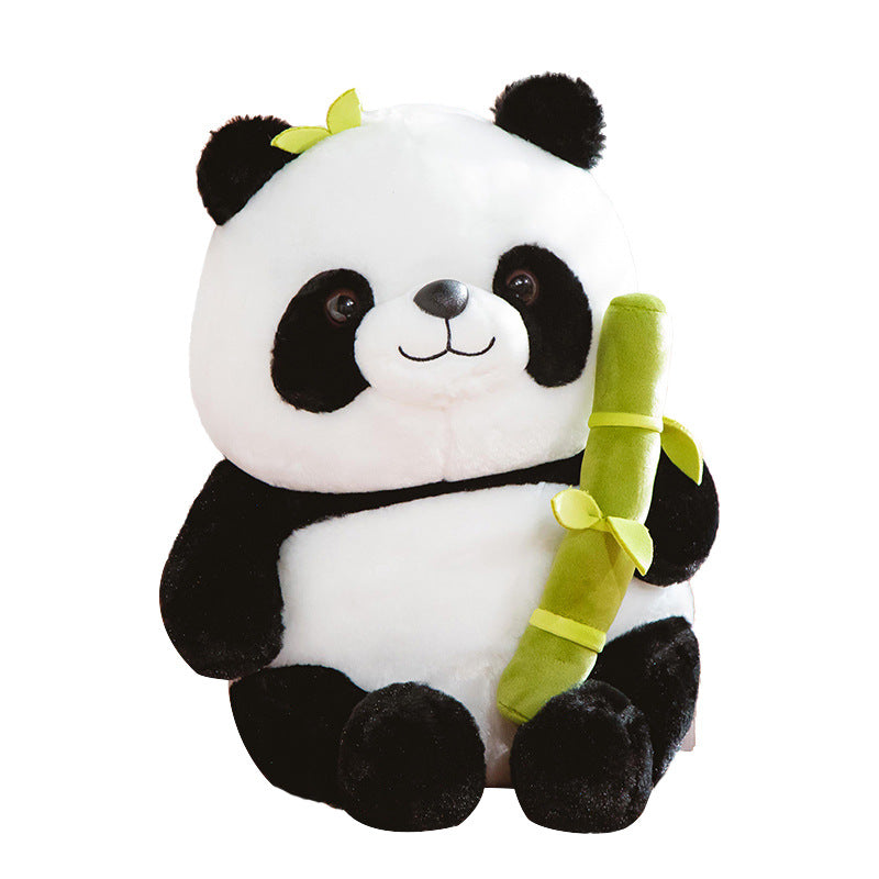 Simulated Bamboo Tube Flower Panda Pillow - Get Me Products