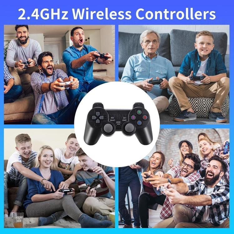 4K HDMI Retro Game Stick Console Plug Play 20000- Games 2 Wireless Controllers - Get Me Products