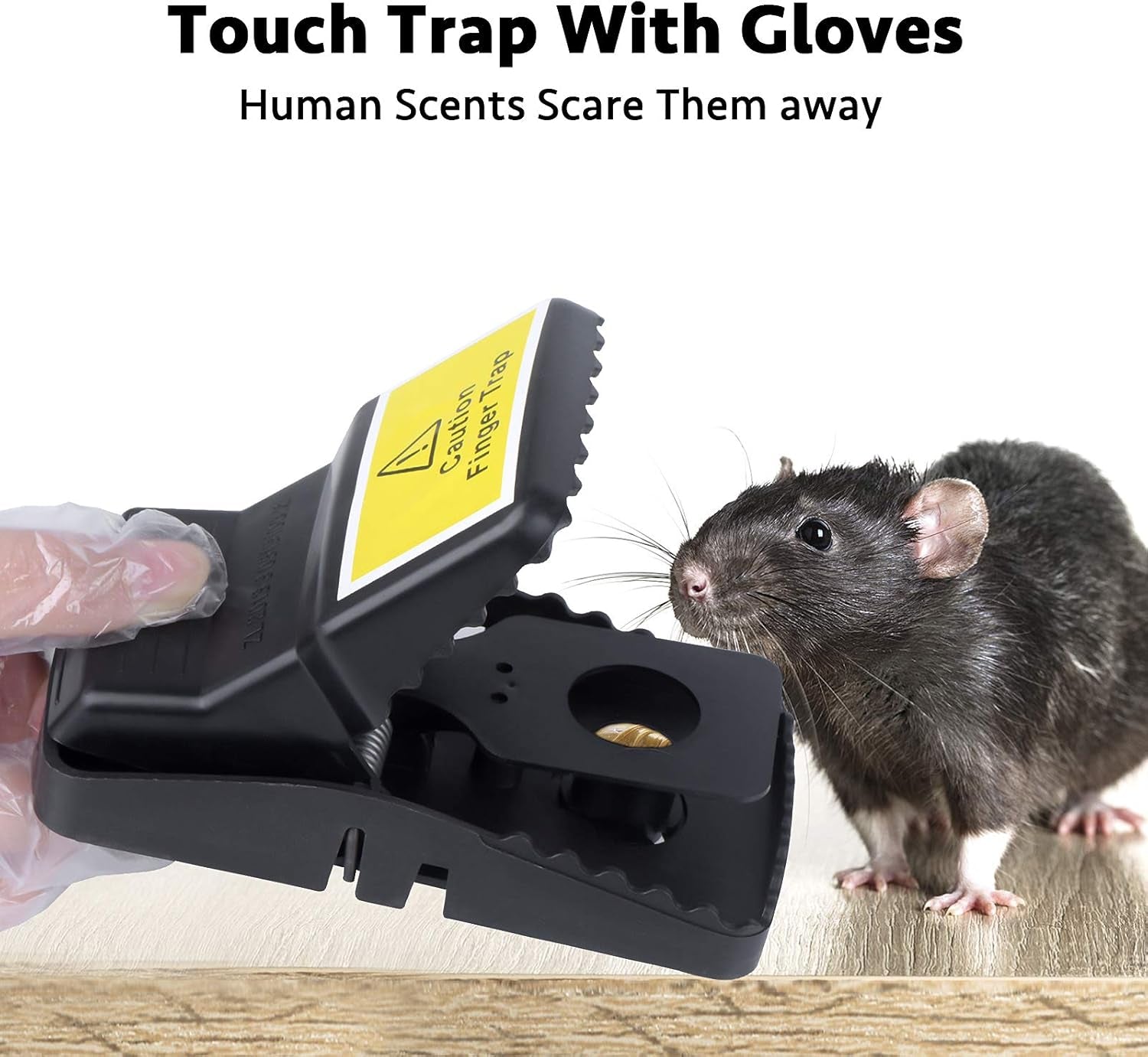 Mouse Traps, 6 Pack Heavy Duty Reusable Snap Traps That Kill Instantly, High Sensitive Mice Catcher, Safe and Effective Rodent Trap for Indoors Outdoors