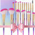 16Pcs Makeup Brushes Set, Professional Make up Brushes with Gift Box, Foundation Eyebrow Concealer Eyeshadow Bronzer Blush Contour Powder Eyeline Lip Makeup Brush Set, Rainbow Series
