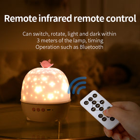 Projection Lamp 6 Kinds Of Projection Patterns Bluetooth Sound Lamp LED Night Lamp Indoor Atmosphere Lamp Birthday Gift - Get Me Products